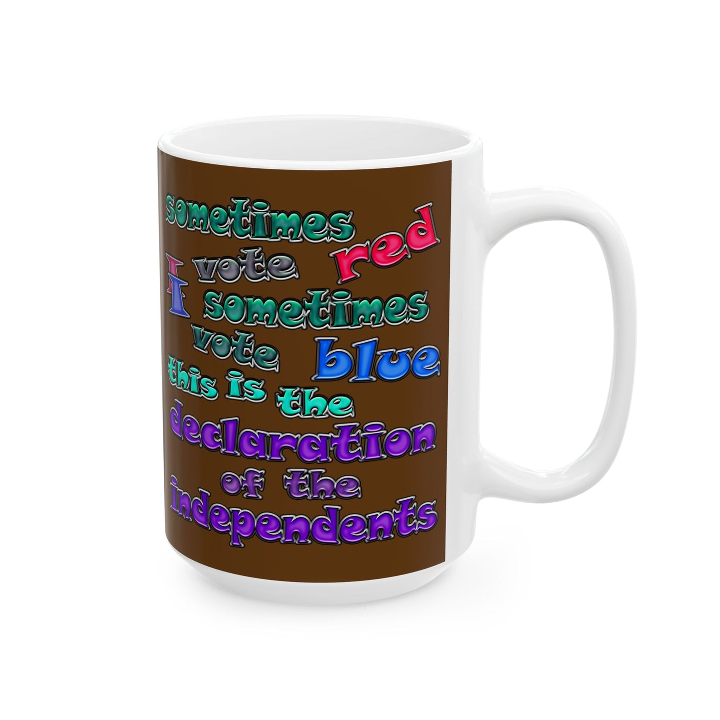 declaration of the independents - White Mug (brown)