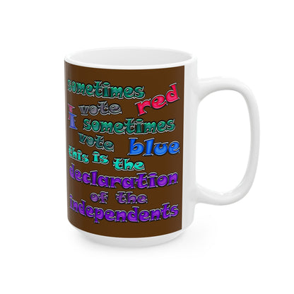 declaration of the independents - White Mug (brown)