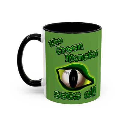 green monster - Accent Mug (green)