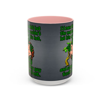 turtle race - Accent Mug (grey-light grey)