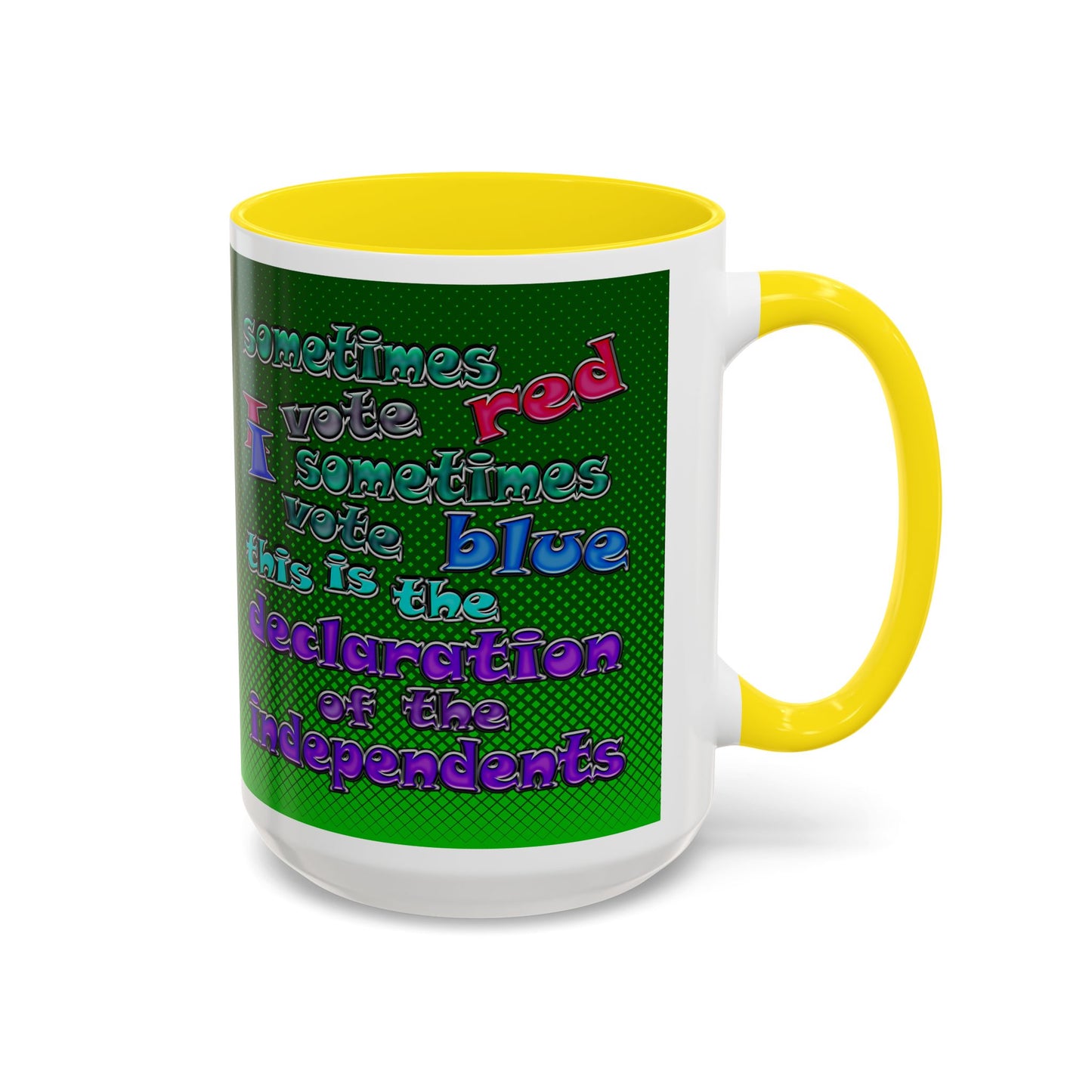declaration of the independents - Accent Mug (logo green)