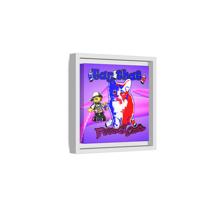 tag that - framed canvas art (purple-pink wave)