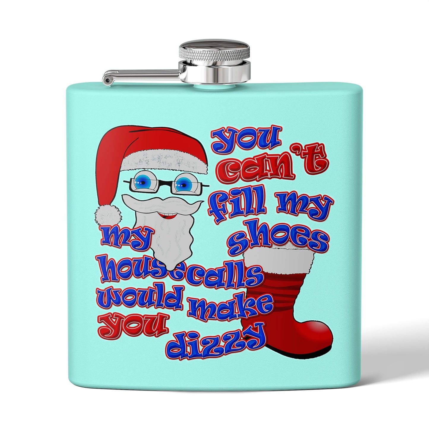 santa's shoes - Stainless Steel Flask