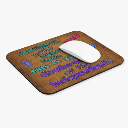 declaration of the independents - Mouse Pad (Rectangle) (brown papyrus)