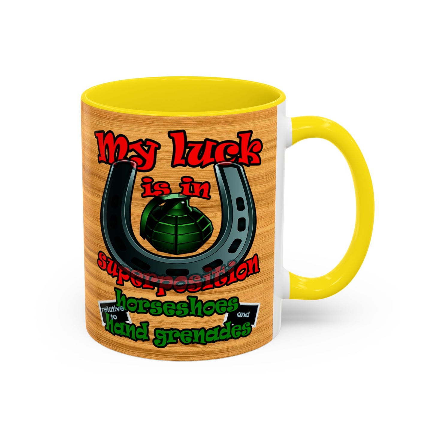 my luck - Accent Mug (butterscotch wood finish)