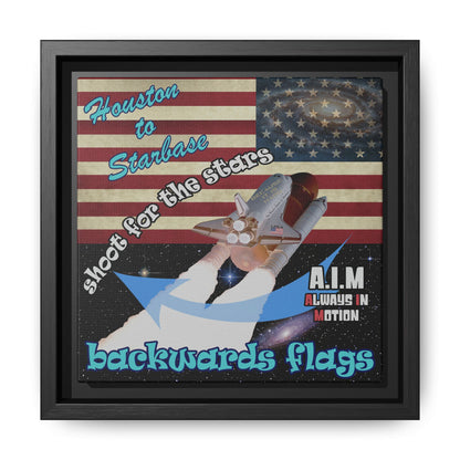 shoot for the stars - framed canvas art