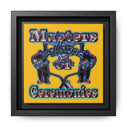 em cee squared - framed canvas art (yellow)