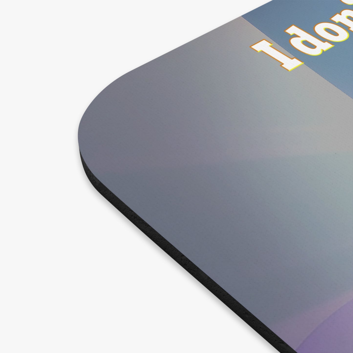 I don't care that your grey - Mouse Pad (Rectangle) (grey-pink wave)