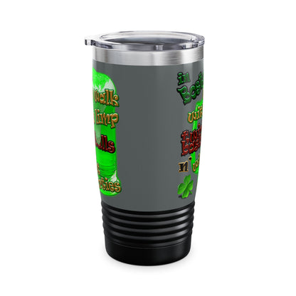 celtics logo - Ringneck Tumbler, 20oz (dark grey)