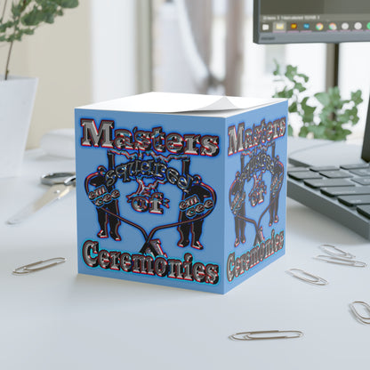 em cee squared - note cube (light blue)