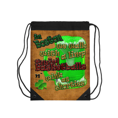 celtics logo - Drawstring Bag (dichromatic brown papyrus)