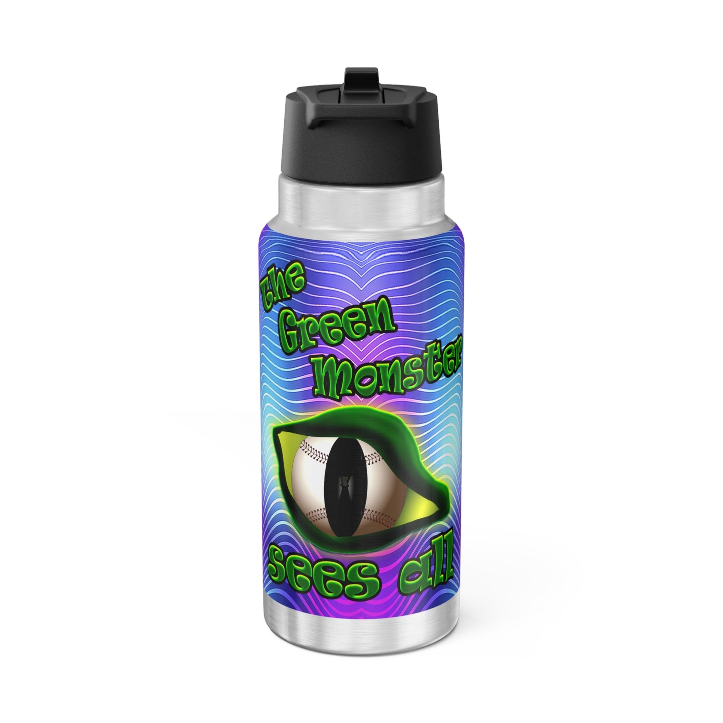 green monster - Gator Tumbler, 32oz  (purple wave)