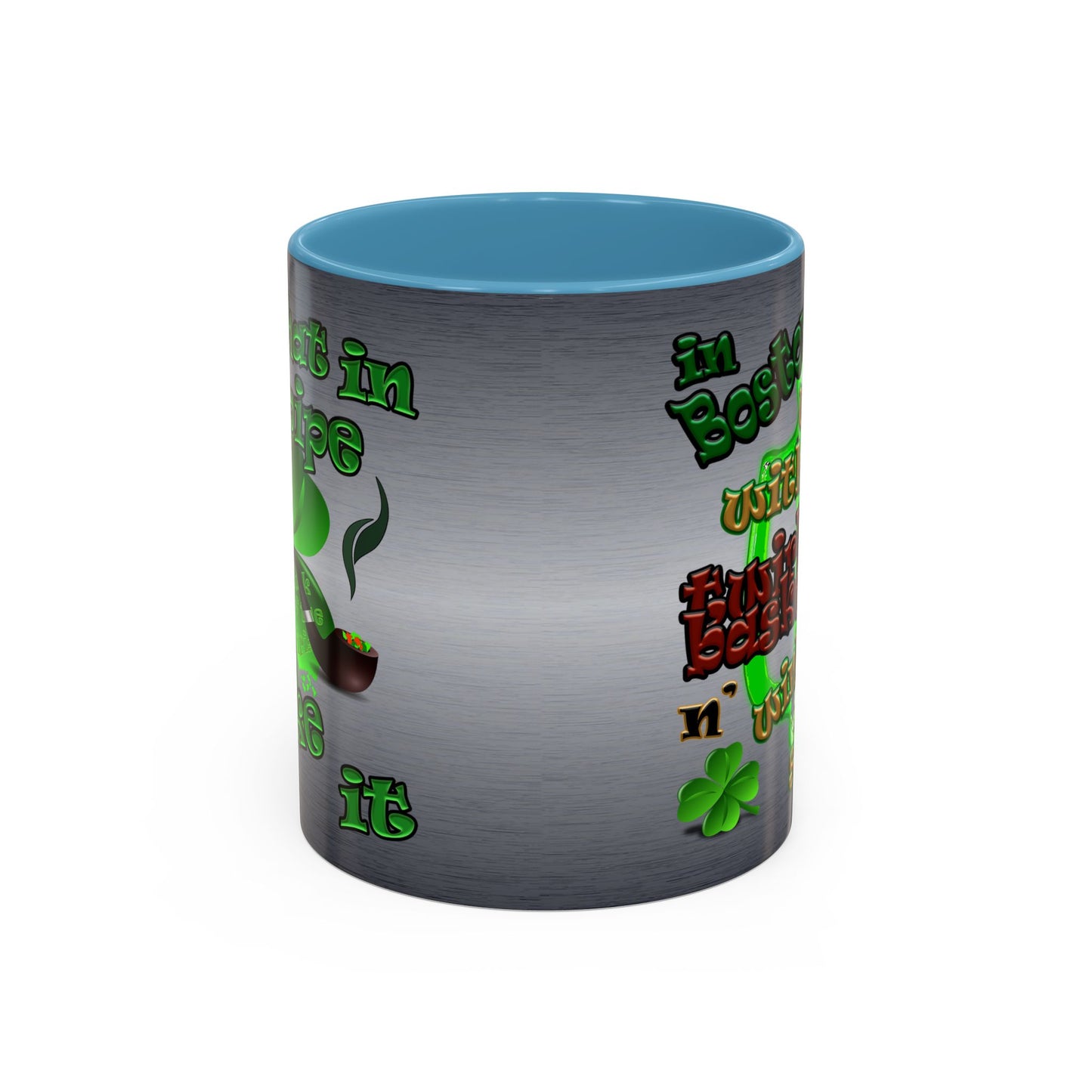 celtics logo - Accent Mug (brushed nickel)