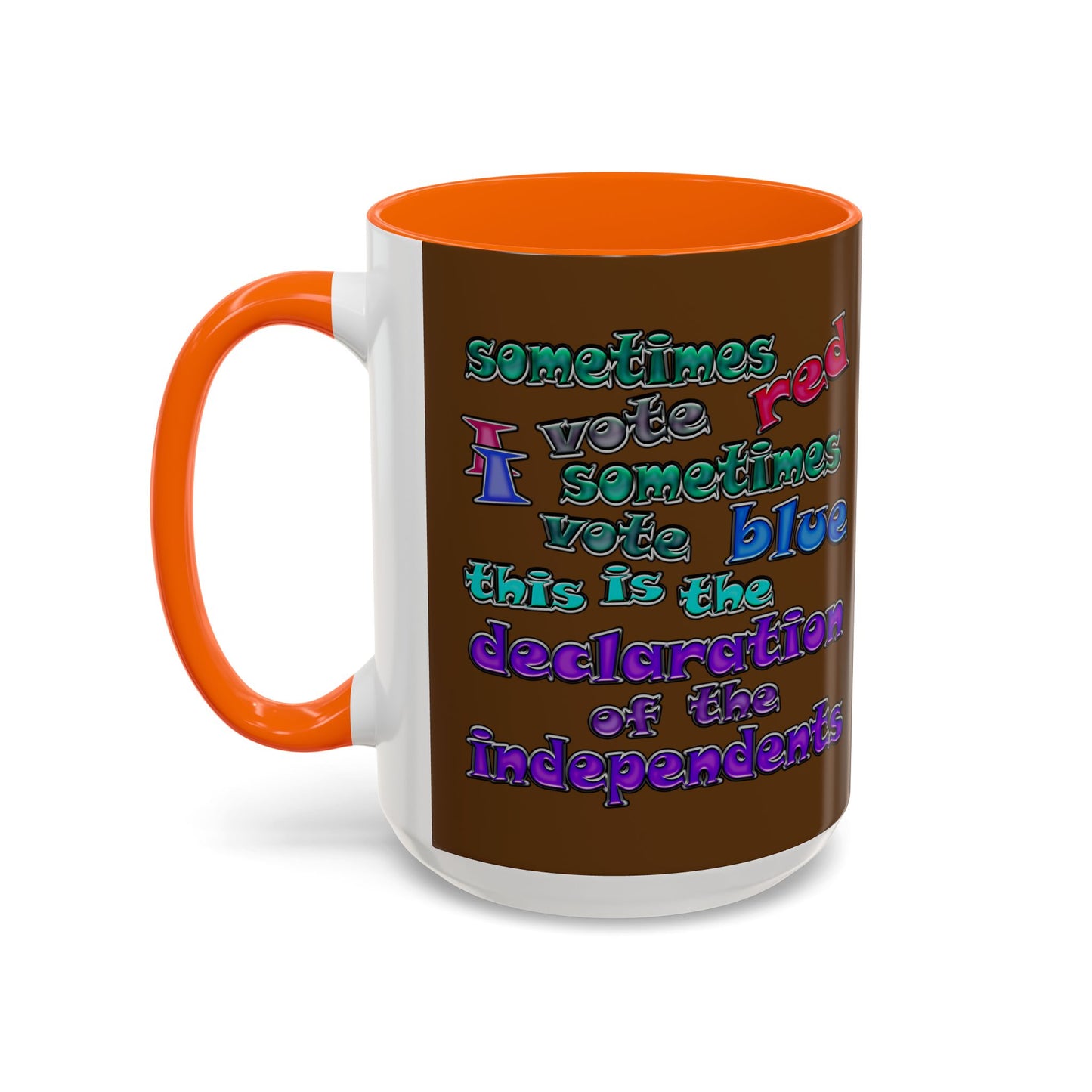 declaration of the independents - Accent Mug (brown)