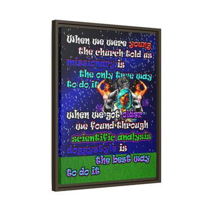 doggystyle - framed canvas art ('snoops' background)