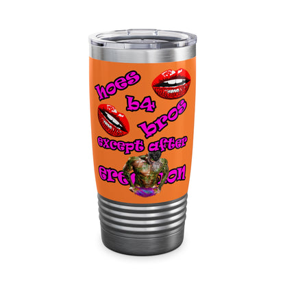 hoes b4 bros - Ringneck Tumbler, 20oz (crusta)