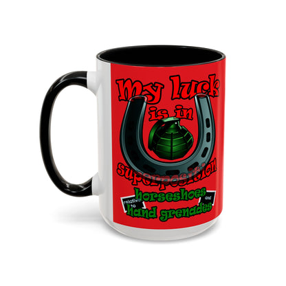 my luck - Accent Mug (red)