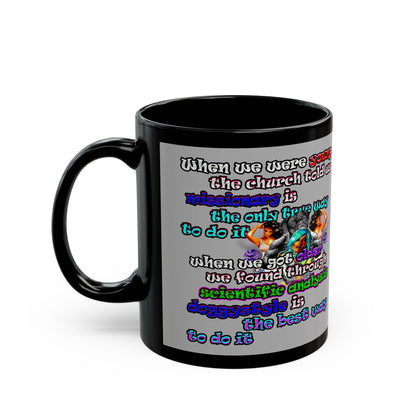 doggystyle - Black Mug (light grey)