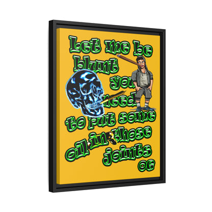 og - framed canvas art (yellow)
