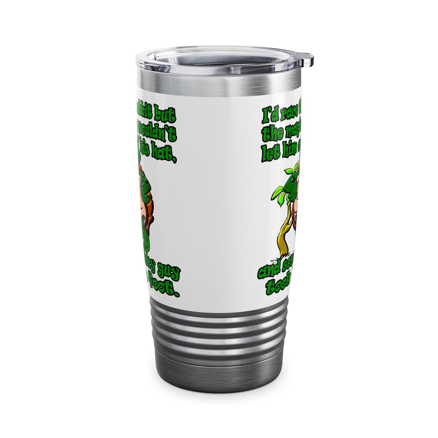 turtle race - Ringneck Tumbler, 20oz (white)