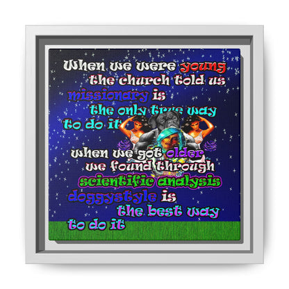 doggystyle - framed canvas art ('snoops' background)
