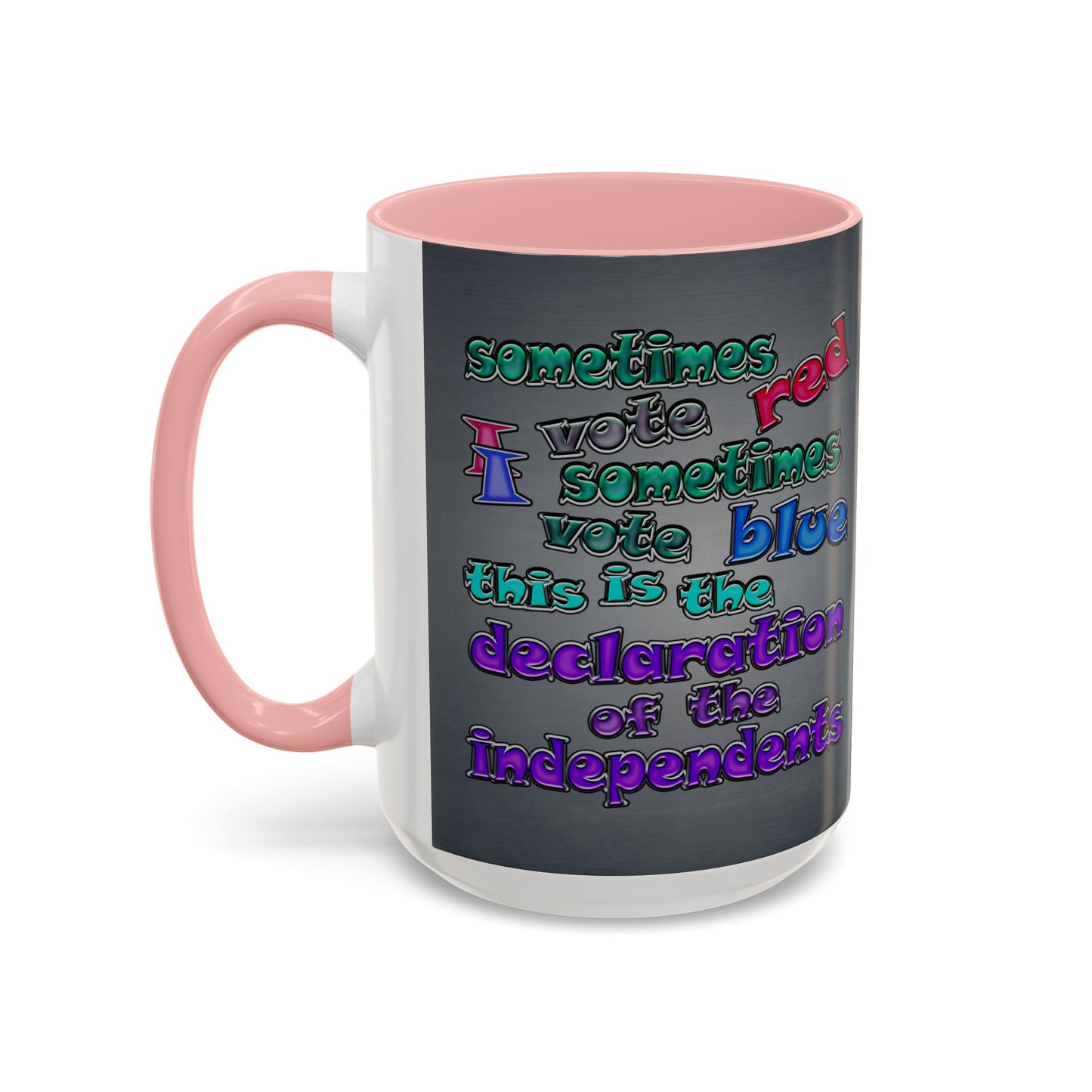 declaration of the independents - Accent Mug (grey-light grey)