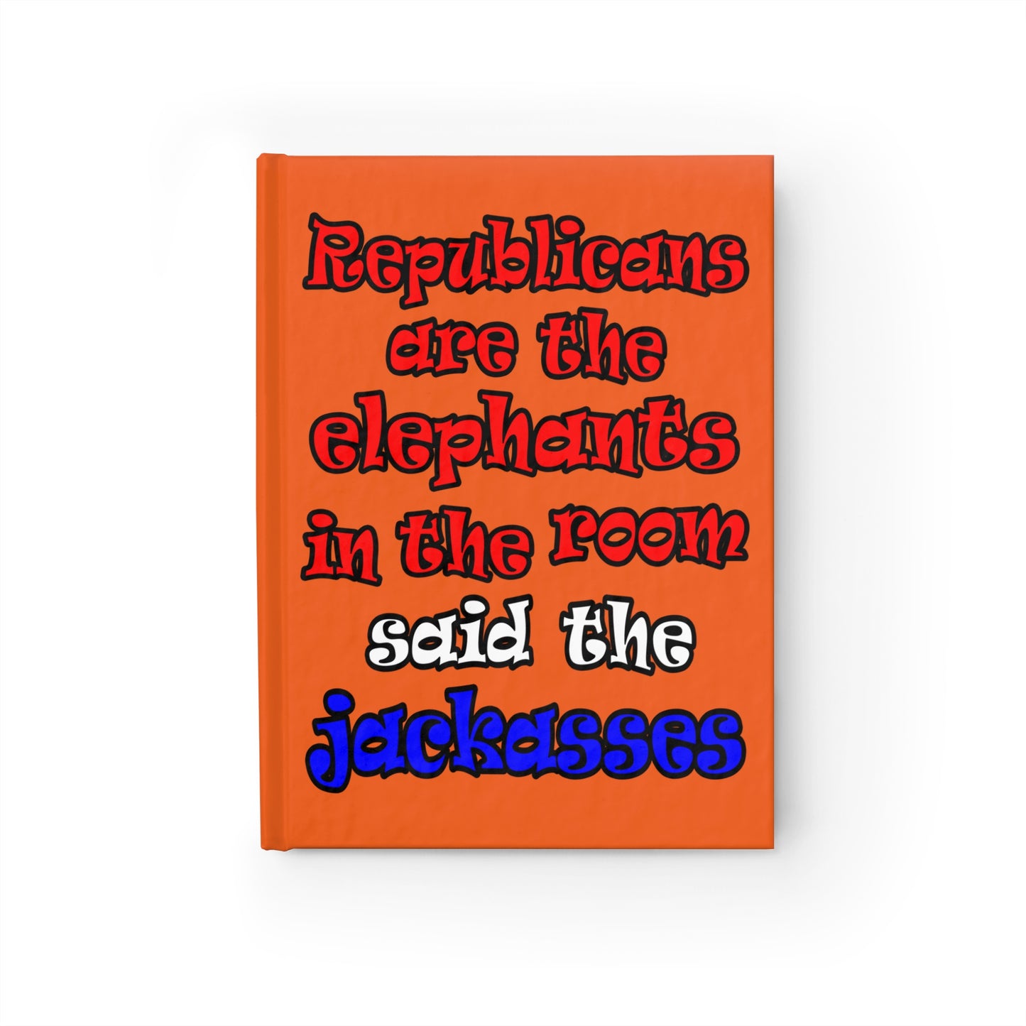 donkeys and elephants - journal-blank (orange)