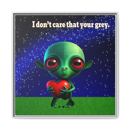 I don't care that your grey - framed canvas art ('snoops' background)