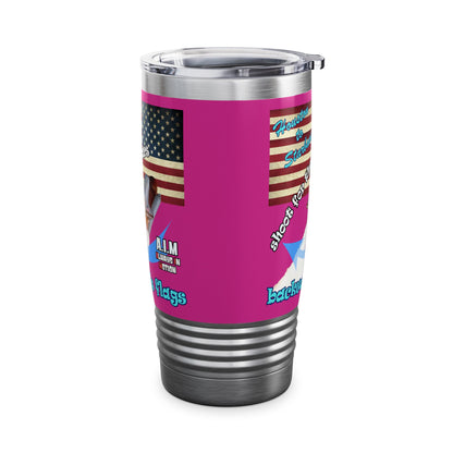 shoot for the stars - Ringneck Tumbler, 20oz (pink)