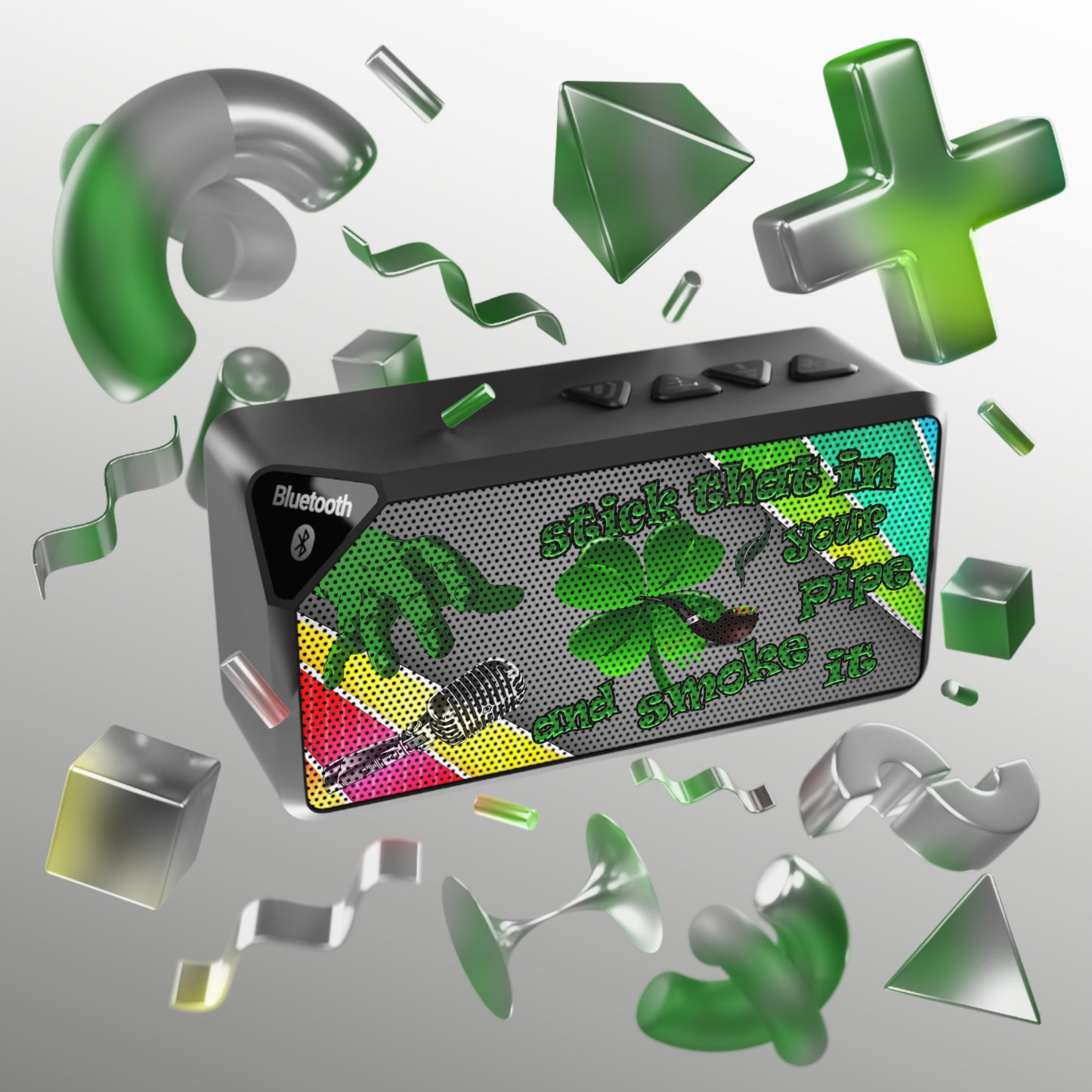 stick that in your pipe and smoke it - Jabba Bluetooth Speaker (rainbow split)
