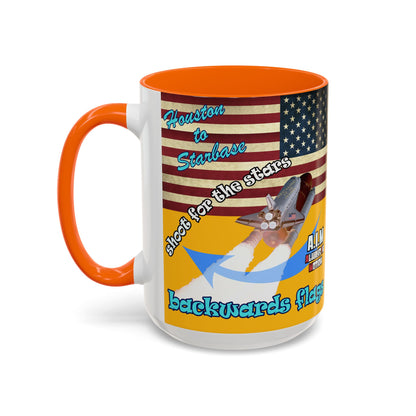 shoot for the stars - Accent Mug (yellow)