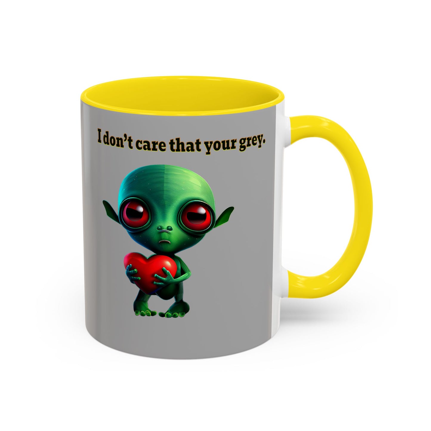 I don't care that your grey - Accent Mug (light grey)