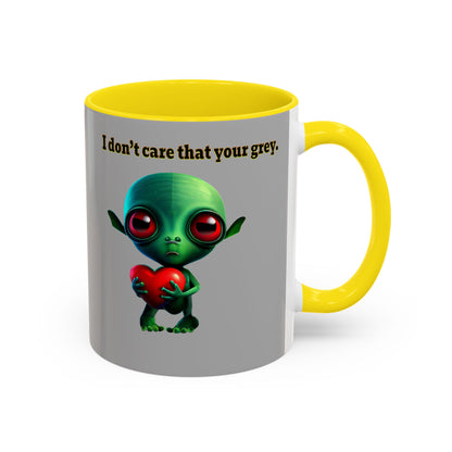 I don't care that your grey - Accent Mug (light grey)