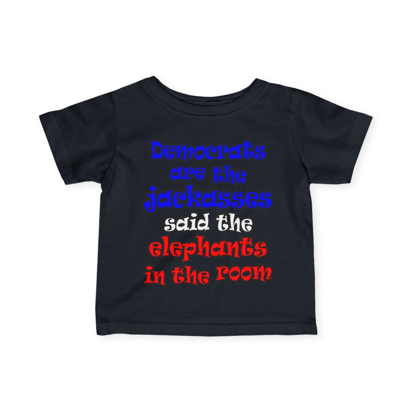 donkeys and elephants - Infant Fine Jersey Tee