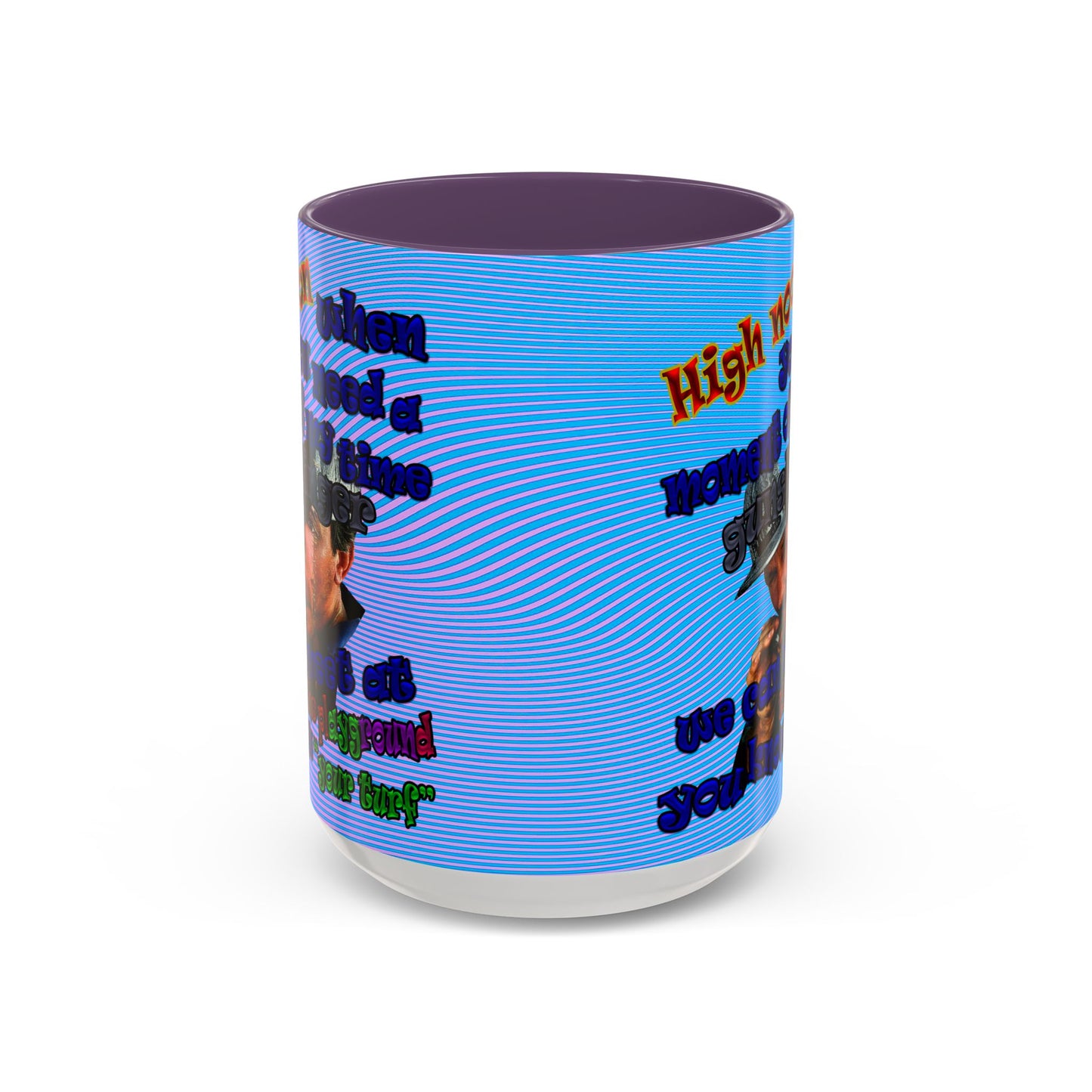 high noon - Accent Mug (light blue-purple wave)
