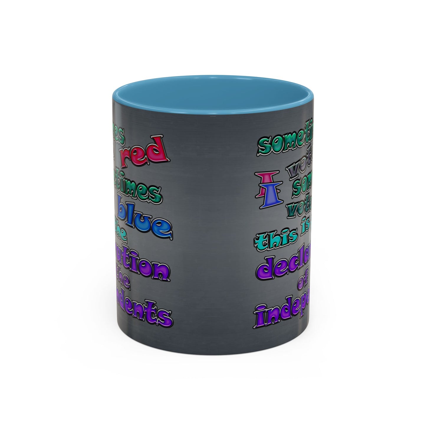 declaration of the independents - Accent Mug (grey-light grey)
