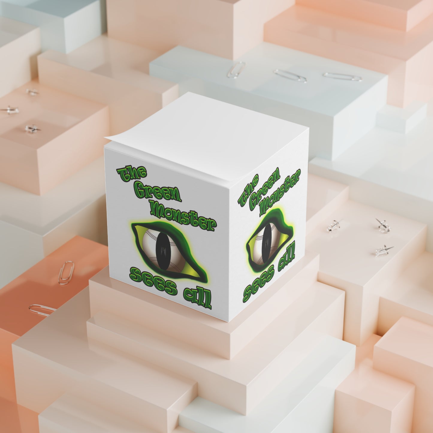 green monster - note cube (white)