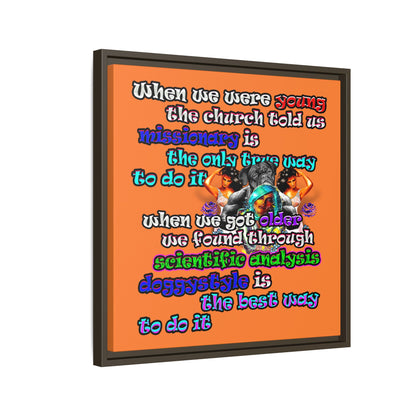doggystyle - framed canvas art (crusta)