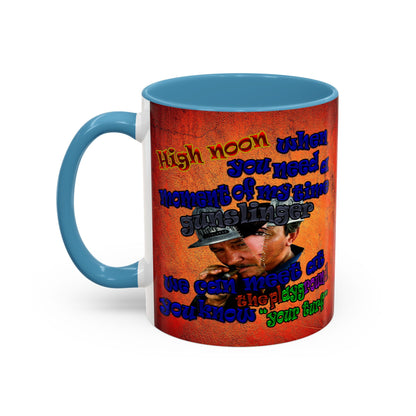 high noon - Accent Mug (burnt orange)