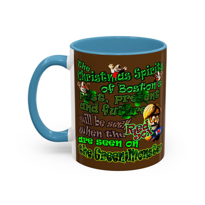 christmas spirits of boston - Accent Mug (brown)
