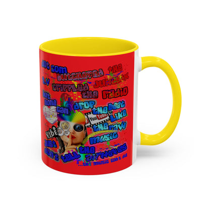 drop the beat - Accent Mug (yellow)