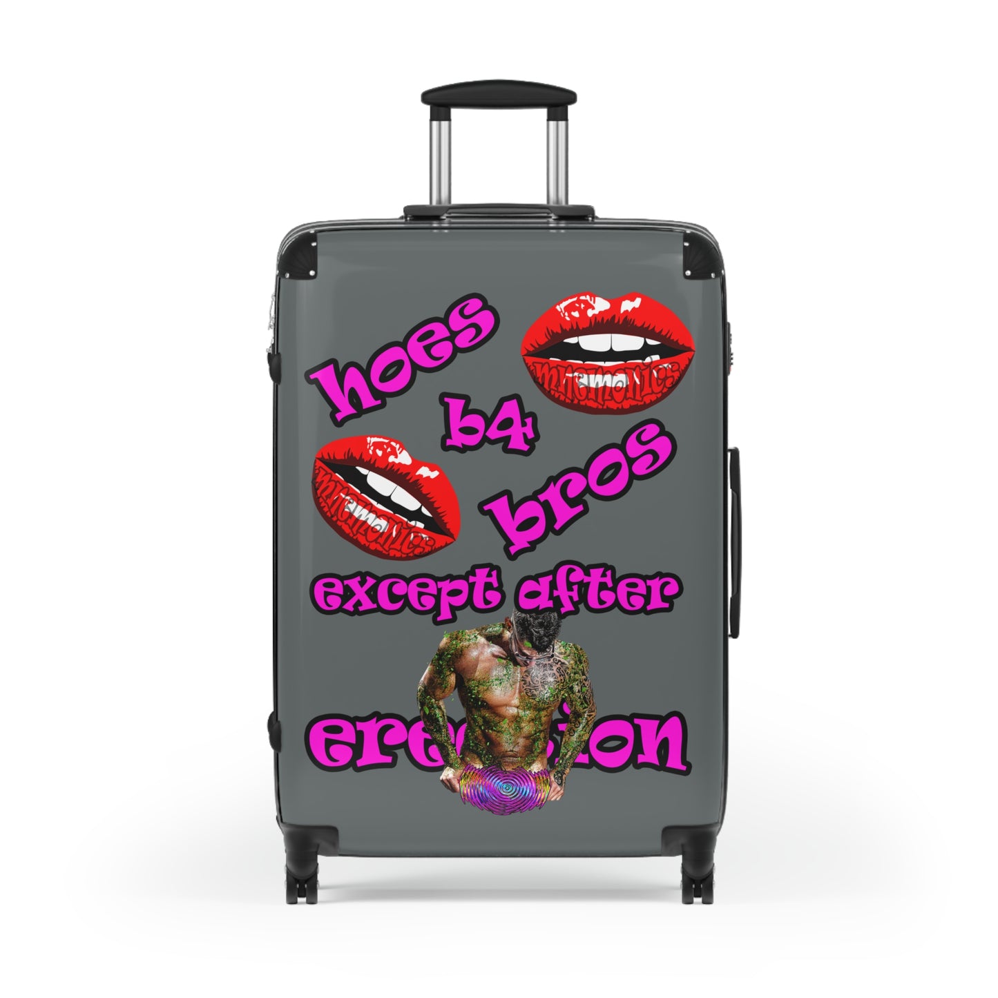 hoes b4 bros - Suitcase (dark grey)