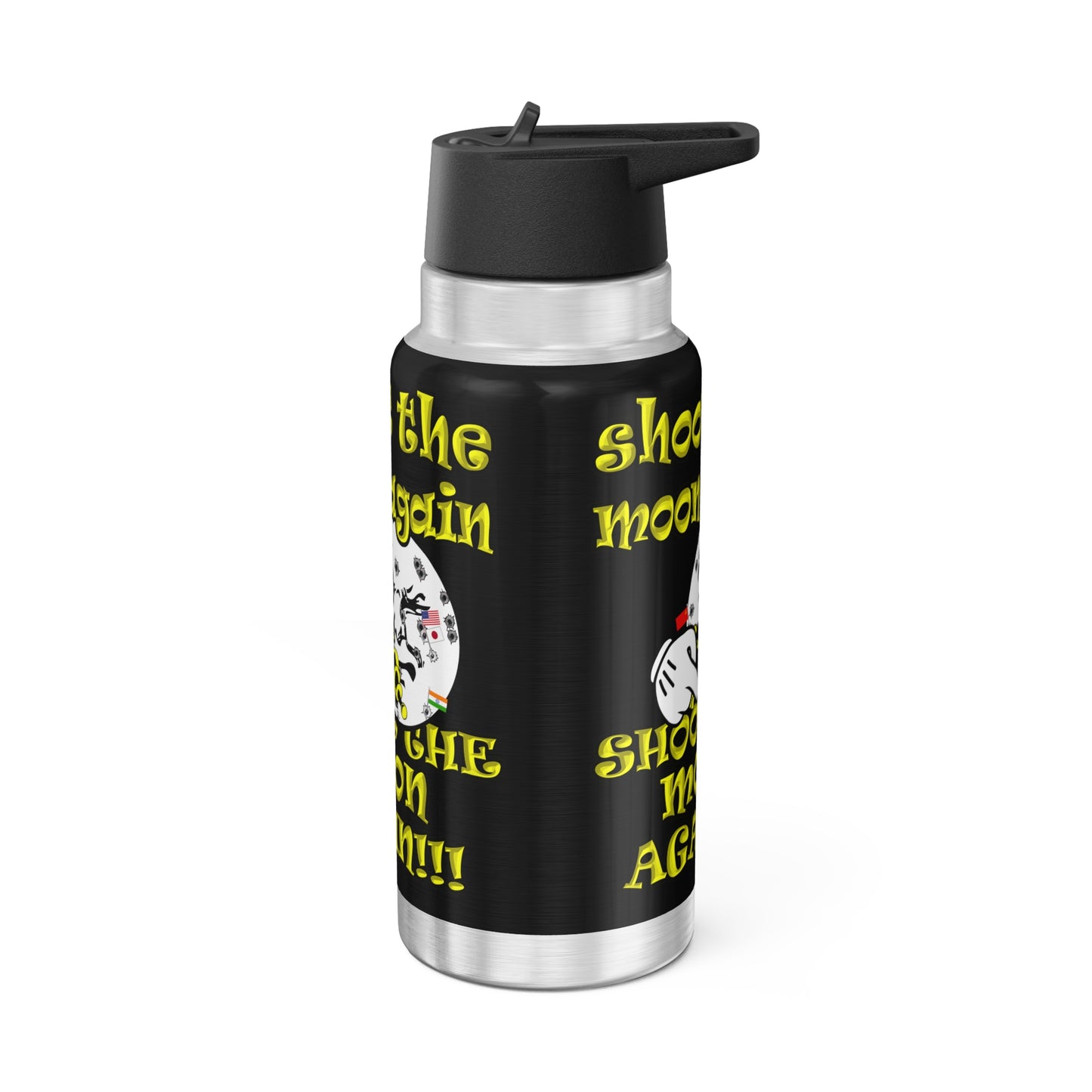 shoot the moon again - Gator Tumbler, 32oz (black)