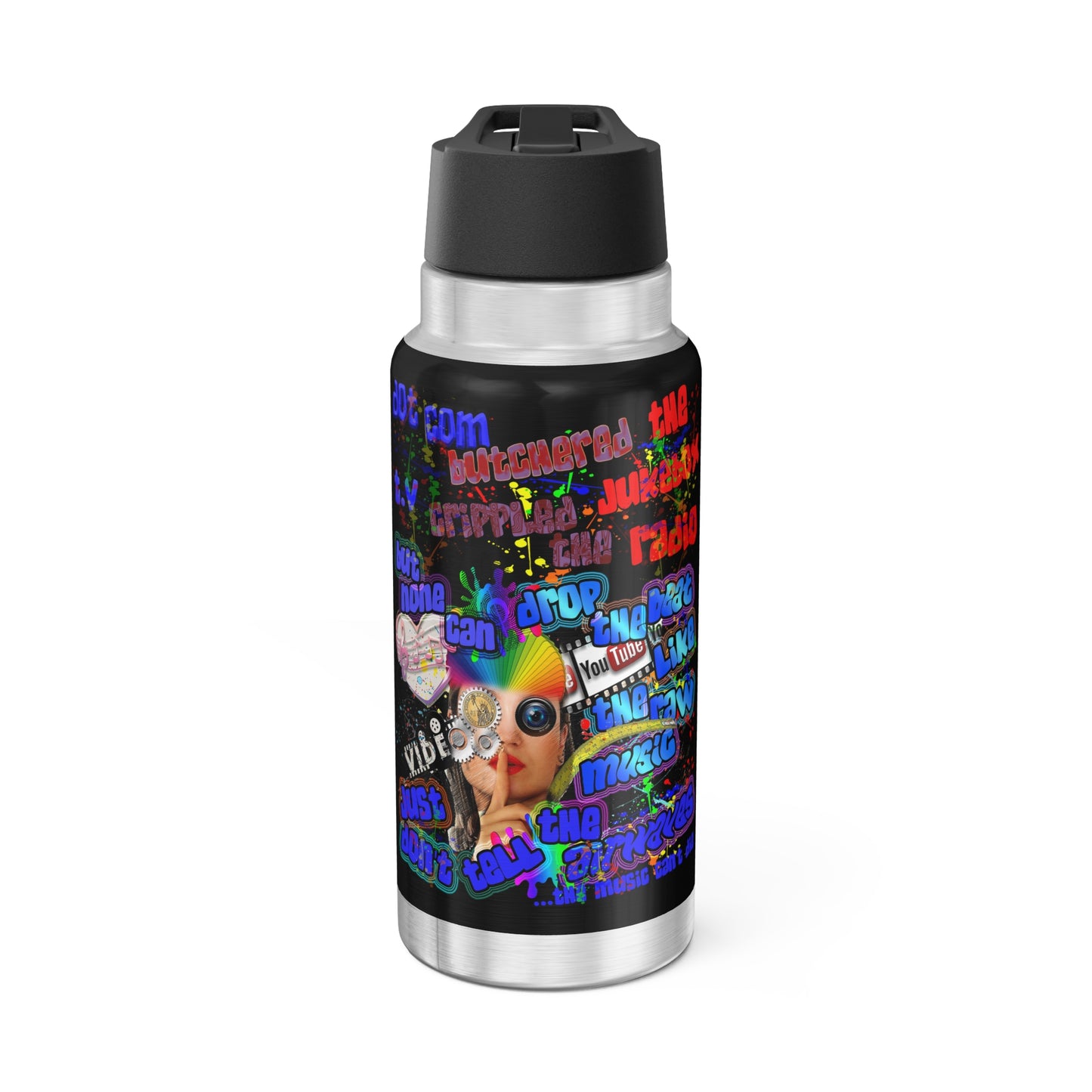 drop the beat - Gator Tumbler, 32oz (black)