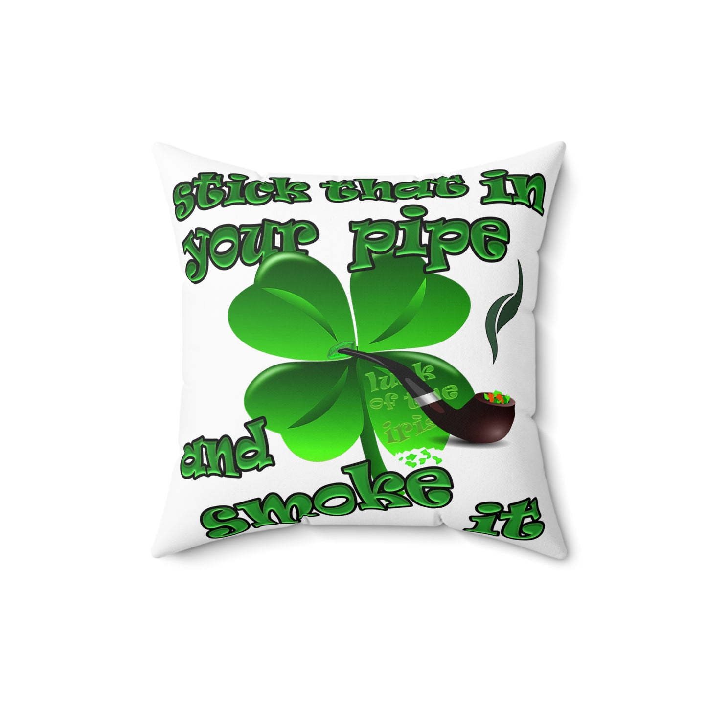 celtics logo - Spun Polyester Square Pillow - (white)