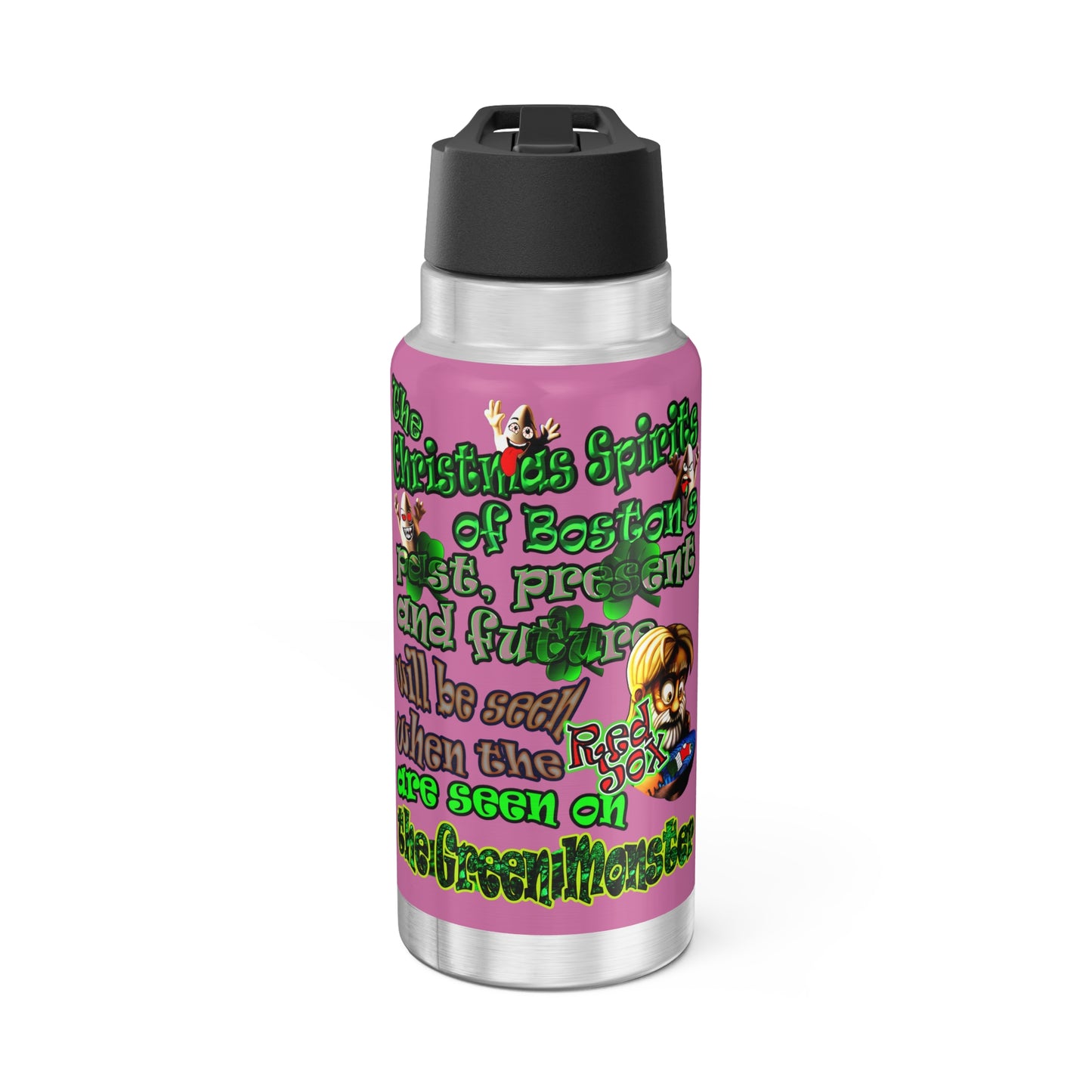 christmas spirits of boston - Gator Tumbler, 32oz (light pink)