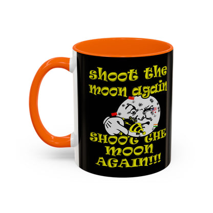 shoot the moon again - Accent Mug (black)
