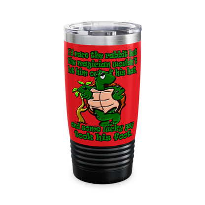 turtle race - Ringneck Tumbler, 20oz (red)