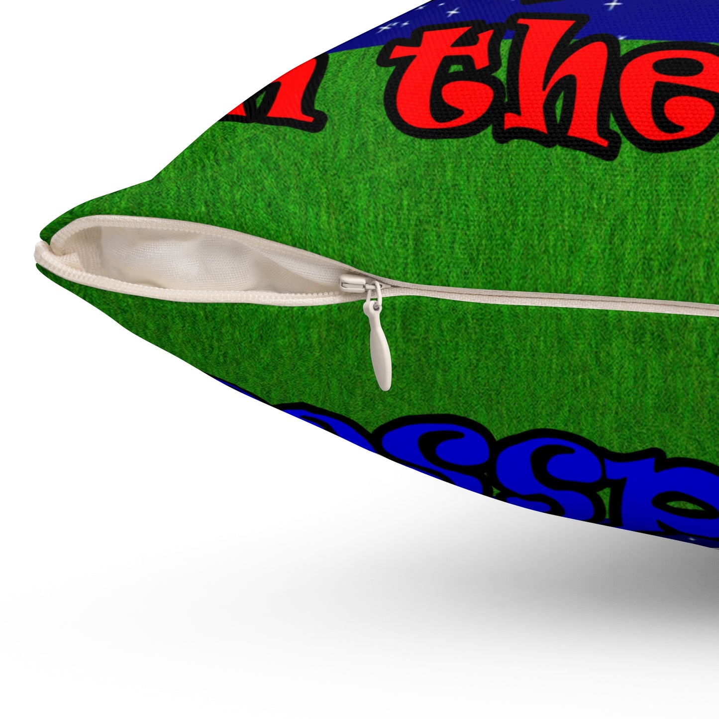 donkeys and elephants - Spun Polyester Square Pillow - ('snoops' background)