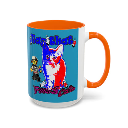tag that - Accent Mug (turquoise)